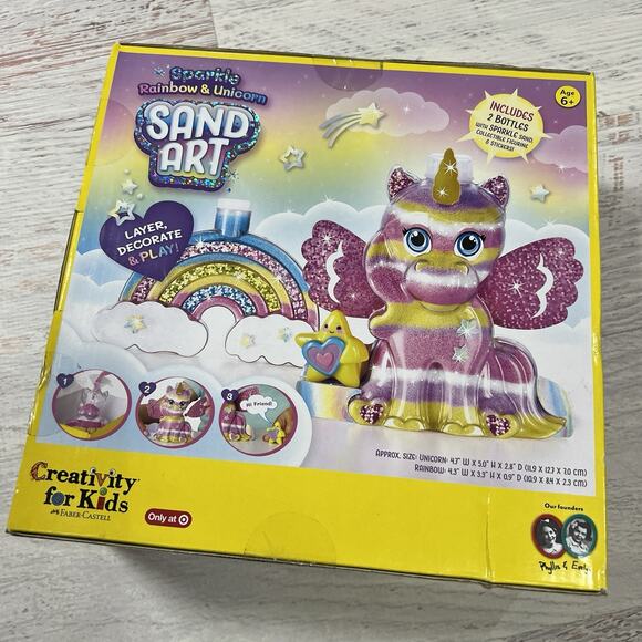 Creativity For Kids Sparkle Rainbow & Unicorn Sand Art - NEW SEALED - Picture 1 of 3